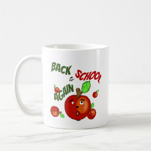 Mug Pommes rouges amusantes à l'école