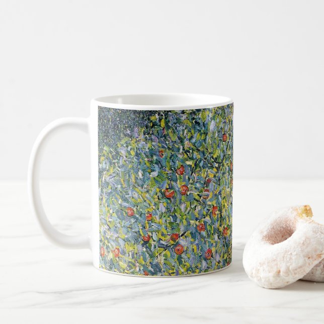 Mug Pommier par Gustav Klimt, Art Nouveau Vintage (Avec donut)