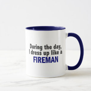 Mug Pompier au cours de la journée