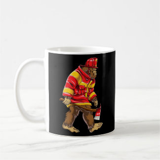 Mug Pompier Bigfoot Mince Ligne Rouge Sasquatch