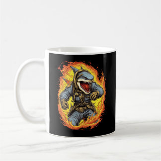 Mug Pompier de requin Pompiers Lutter contre le requin