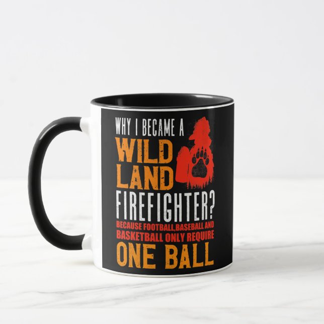 Mug Pompiers Pourquoi Je Suis Devenu Un Terrain Sauvag (Gauche)