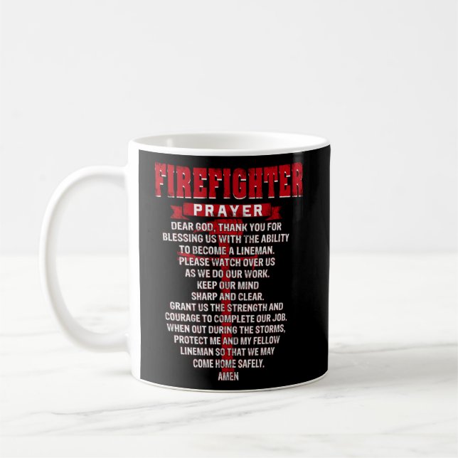 Mug Pompiers Prière Christian Fires Papa Mari (Gauche)