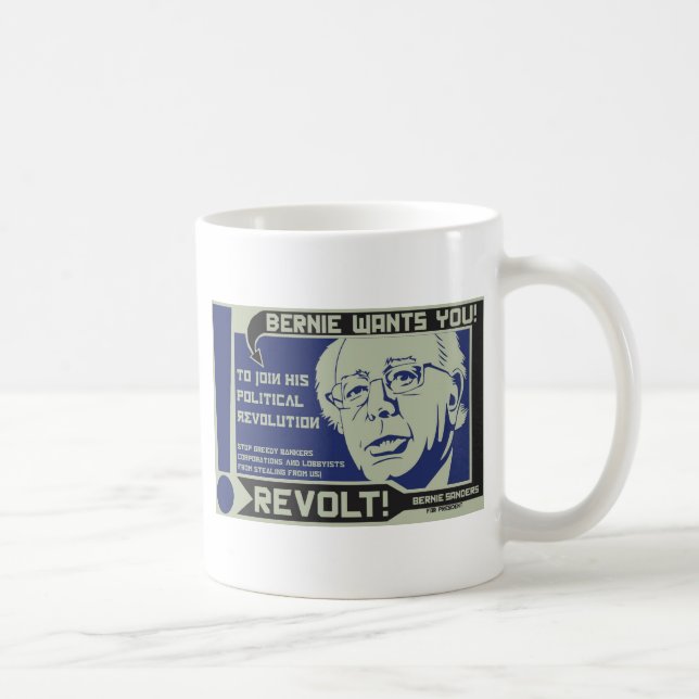 Mug Ponceuses de Bernie pour le président (Droite)