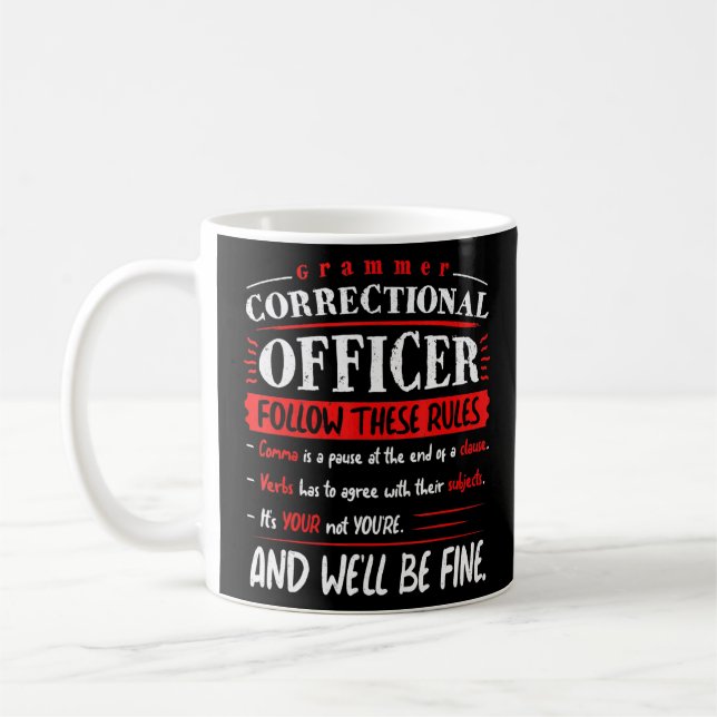 Mug Ponctuation de l'enseignant anglais Grammaire Tuto (Gauche)