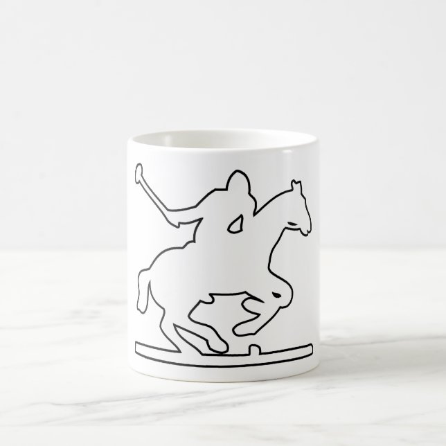 Mug Poneys britanniques de silhouette de joueur de (Centre)