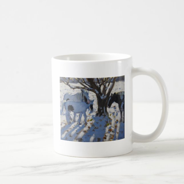 Mug Poneys fauves et blancs en hiver 2012 (Droite)