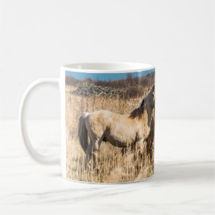 Mug poneys Wild Konik Wicken Fen Cambridgeshire UK