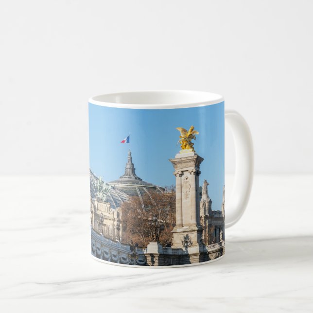 Mug Pont Alexandre III et Grand Palais par une journée (Devant droit)