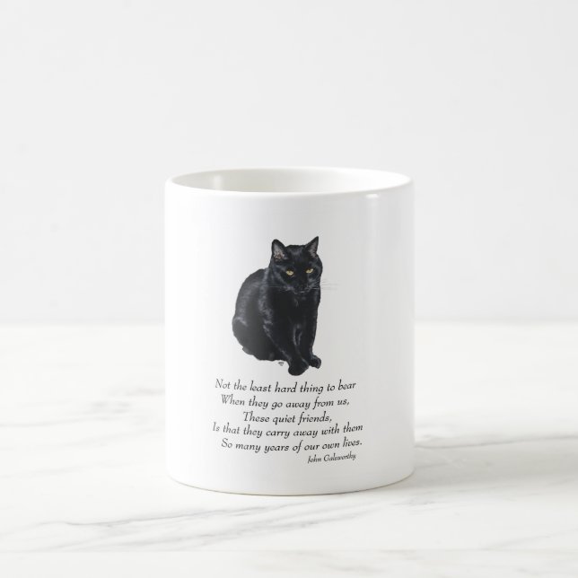 Mug Pont arc-en-ciel de chat noir (Centre)