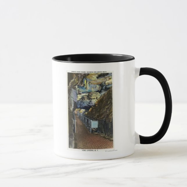 Mug Pont au-dessus du chaos montrant Rocher équilibré (Droite)