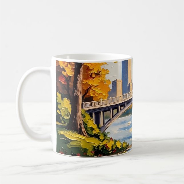 Mug Pont blanc d'Indianapolis sur la rivière White (Gauche)