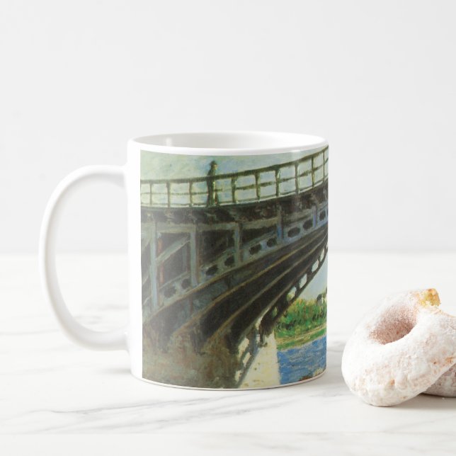 Mug Pont d'Argenteuil par Gustave Caillebotte (Avec donut)