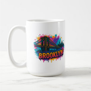 Mug Pont de Brooklyn Graffiti Pop Art – Urbain Coloré 