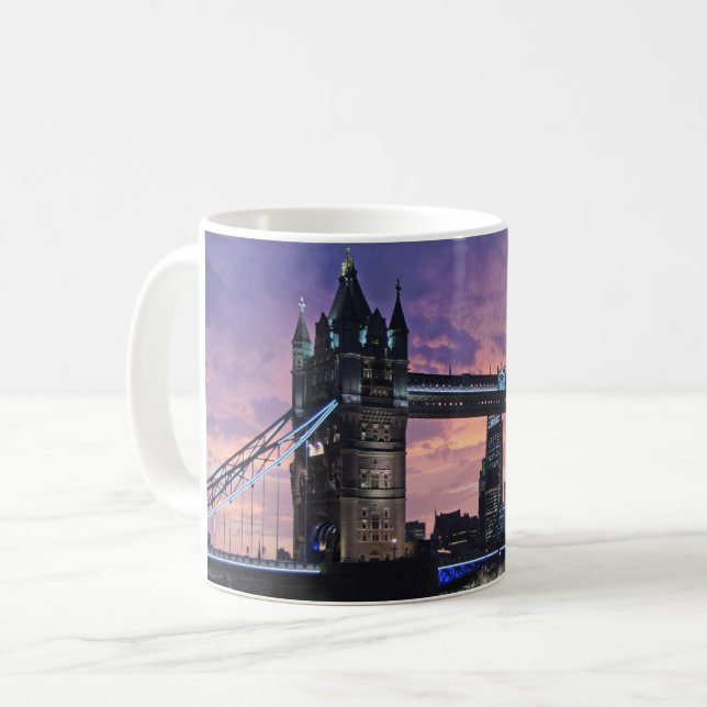 Mug Pont de la Tour de Londres panoramique (Devant gauche)