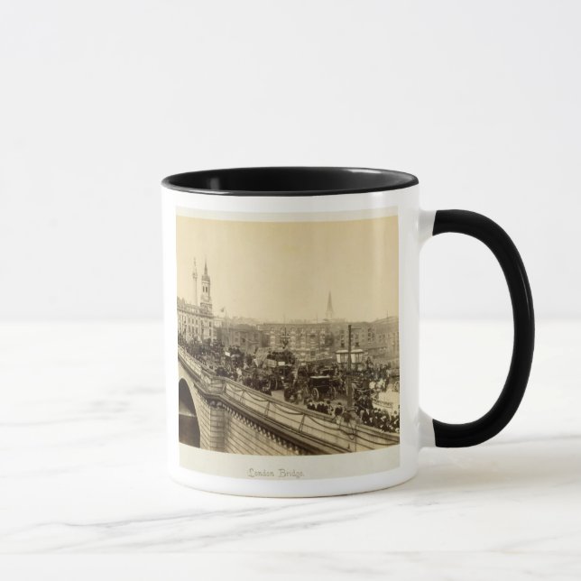 Mug Pont de Londres, c.1880 (photo de sépia) (Droite)