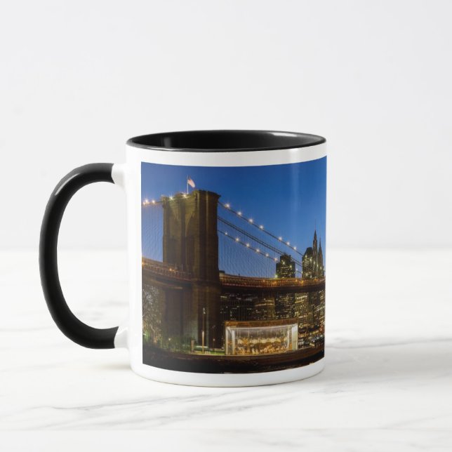 Mug Pont de Manhattan et de Brooklyn au crépuscule (Gauche)
