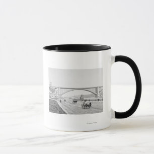 Mug Pont de Washington et la photographie de speed-way
