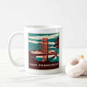 Mug Pont d'or de style Vintage San Francisco