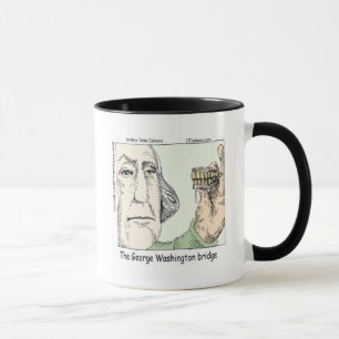 Mug Pont George Washington & Dentiers Cadeau Amusant