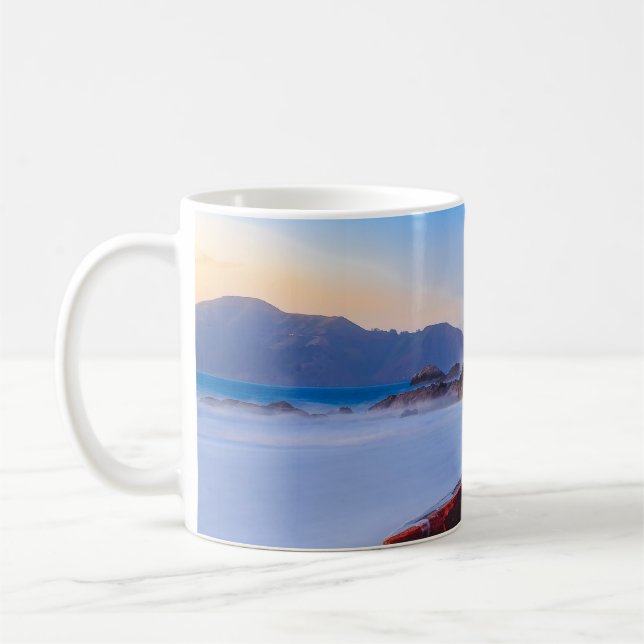 Mug Pont Golden Gate de San Francisco au coucher du so (Gauche)