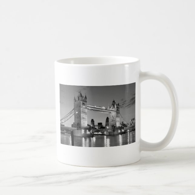 Mug Pont Tour de Londres blanc noir (Droite)