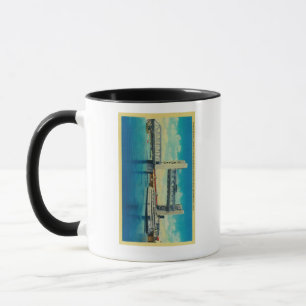 Mug Pont Tower élevé pour la rivière Sacramento