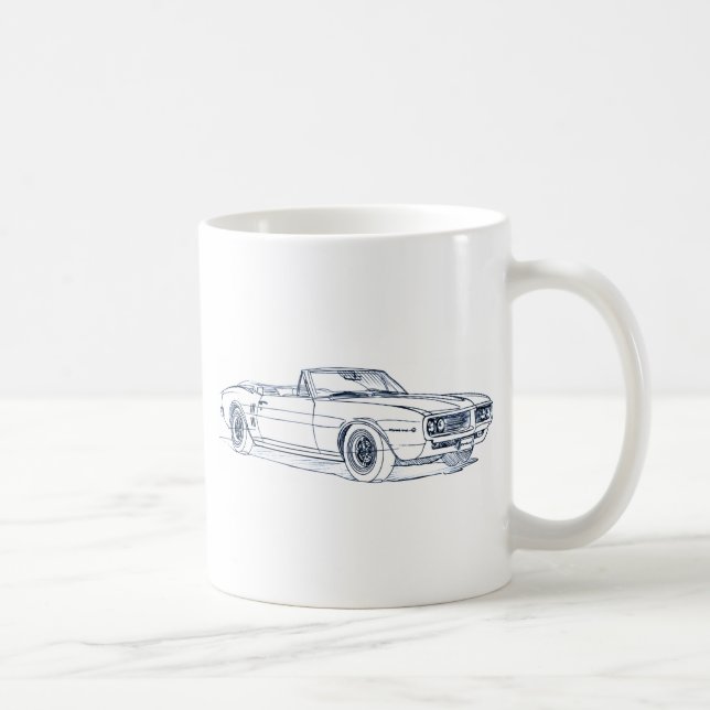 Mug Pontiac Firebird 1968 convertible (Droite)