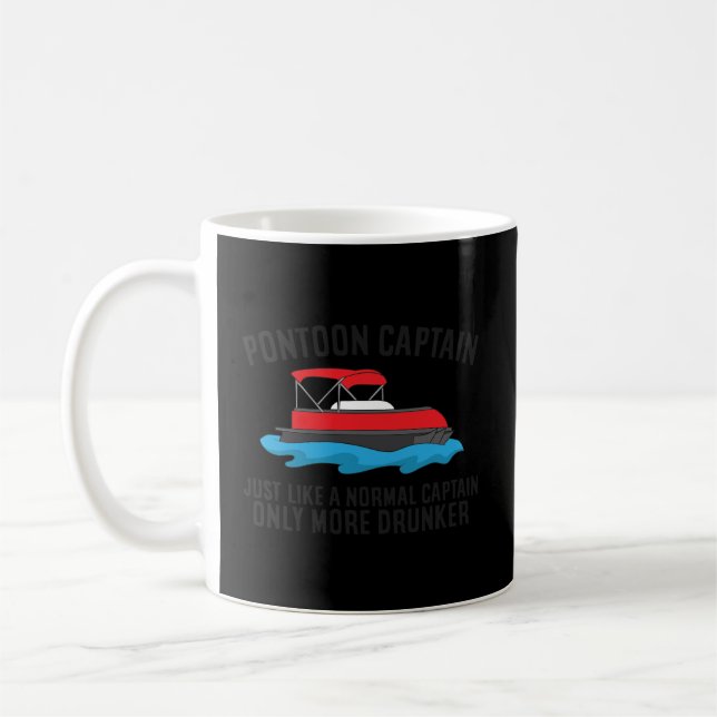 Mug Ponton Capitaine Bateau Comme Un Capitaine Normal  (Gauche)
