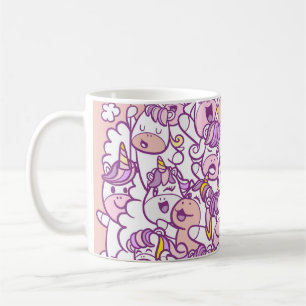 Mug Pony Unicorn mignon : Collection de Doodles magiqu