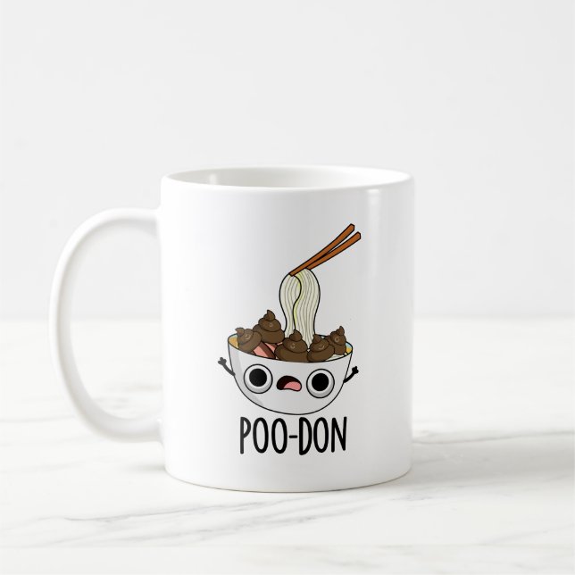 Mug Poo-don Funny Udon Pun  (Gauche)
