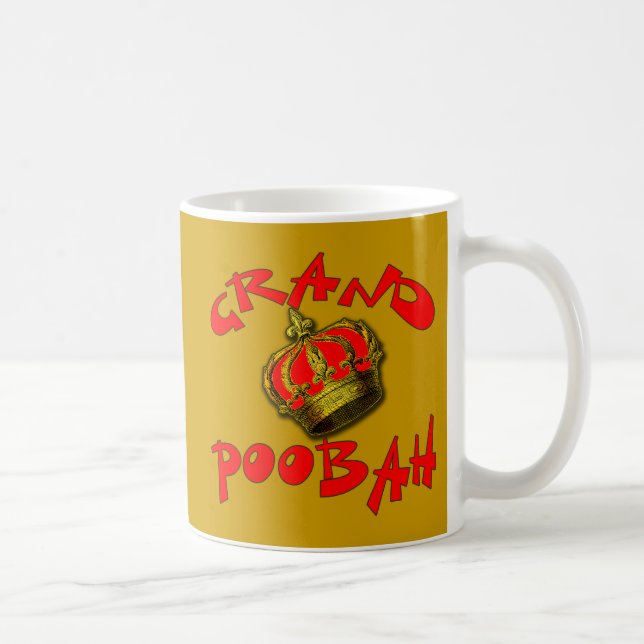 Mug Poobah grand avec des produits de couronne (Droite)