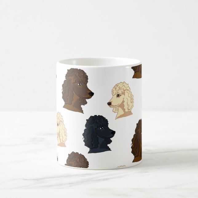 Mug Poodé Amoureux des chiens Chiens de compagnie Paws (Centre)