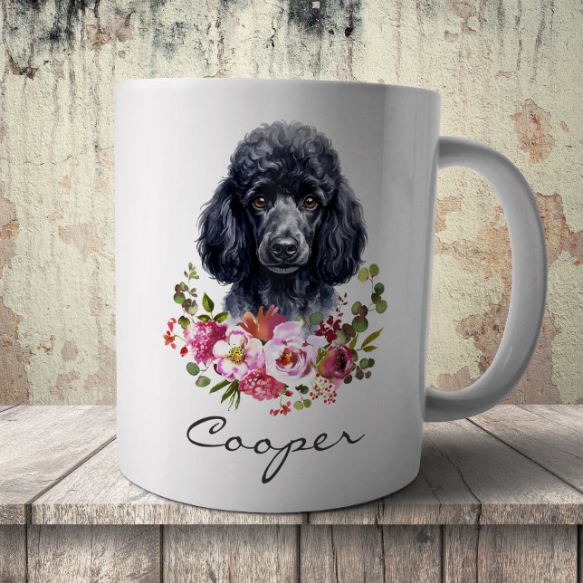 Mug Poodle à l'aquarelle (Créateur téléchargé)
