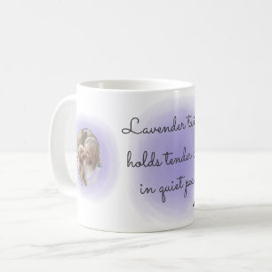 Mug Poodle Aquarelle Lavande Personnalisé Deux Photos