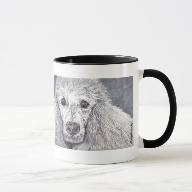 Mug Poodle blanc (Droite)