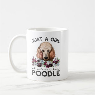 Mug Poodle Chien Standard Poodle Juste Une Fille Qui A