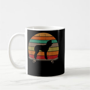 Mug Poodle Chien sur skateboard Vintage Retro Funny Sk