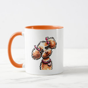 Mug Poodle d'abricot de fille Hors-laisse Art™