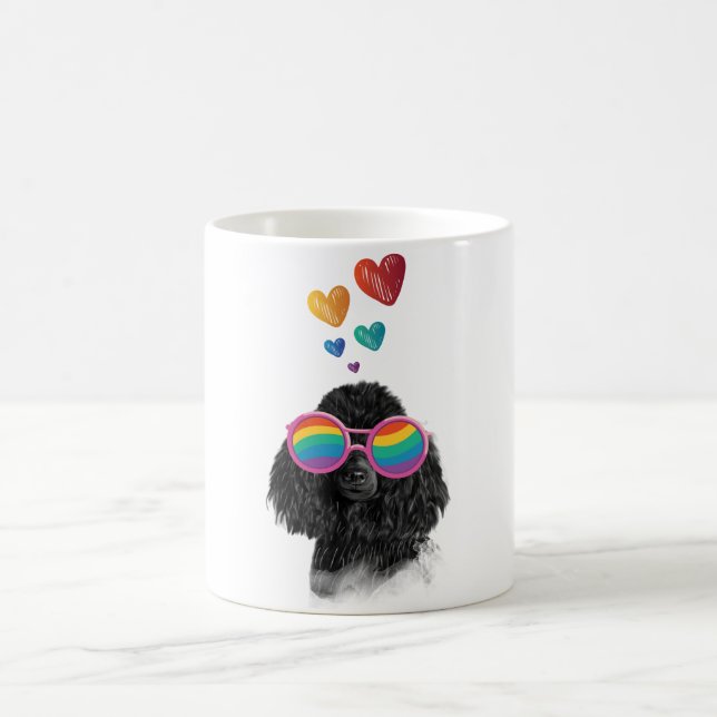 Mug Poodle Dog with Hearts Saint-Valentin (Centre)