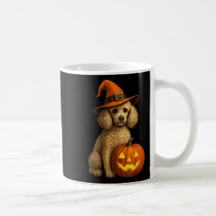 Mug Poodle Halloween Citrouille sorcier Casquette chie