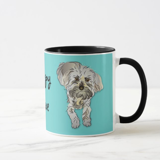 Mug Poodle maltais mélangé - L'amour du chiot (Droite)