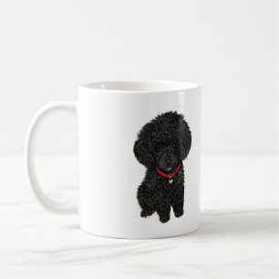 Mug Poodle miniature ou jouet - Noir 1