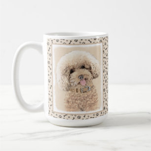 Mug Poodle Miniature Toy Apricot Crème Chien Brown Art