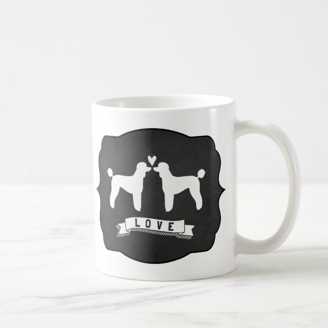 Mug Poodles standard Aimer (Droite)