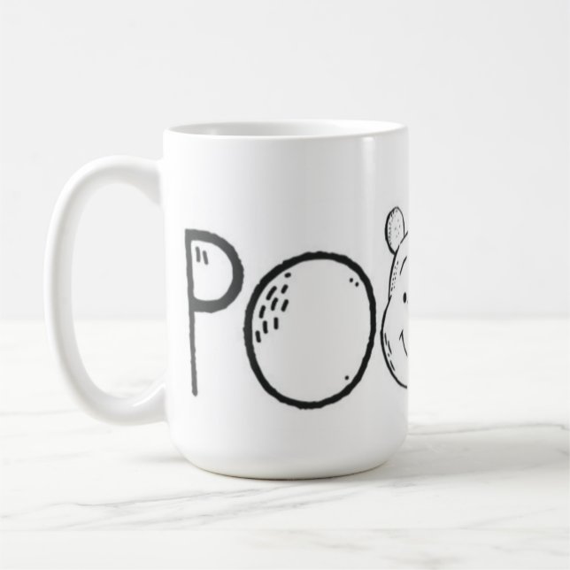 MUG ( POOH AVEC POLICE DE REVÊTEMENT EN JAUNE 🟡 C (Gauche)