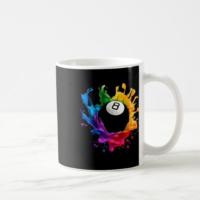 Mug Pool 8 Ll Billard Design Gear Pour Hommes Femmes E (Droite)