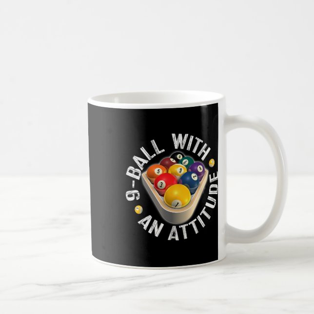 Mug Pool 9 Bal Avec Chemise D'Attitude (Droite)