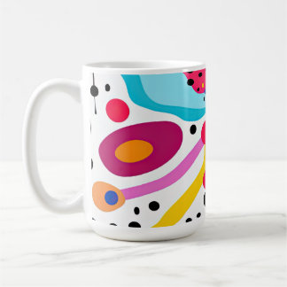 Mug Pop Art Abstrait Motif, Pop Art inspiré Motif