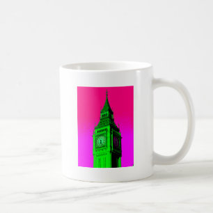 Mug Pop Art Big Ben Londres Voyage rose Vert